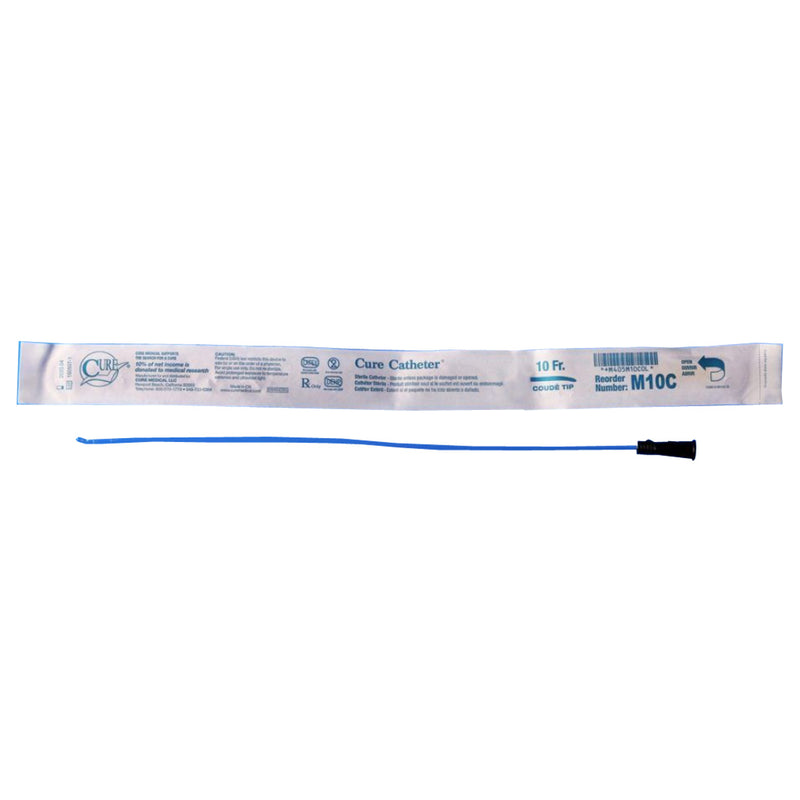 Cure Ultra Ready-to-Use Coude Catheter, 10 Fr, 16"