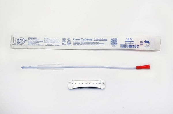Cure Male Coude Catheter 12 Fr 16"