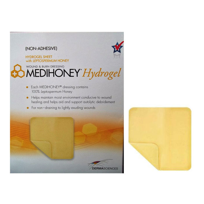 MediHoney Hydrogel Dressing, 2.4" x 2.4", Sterile