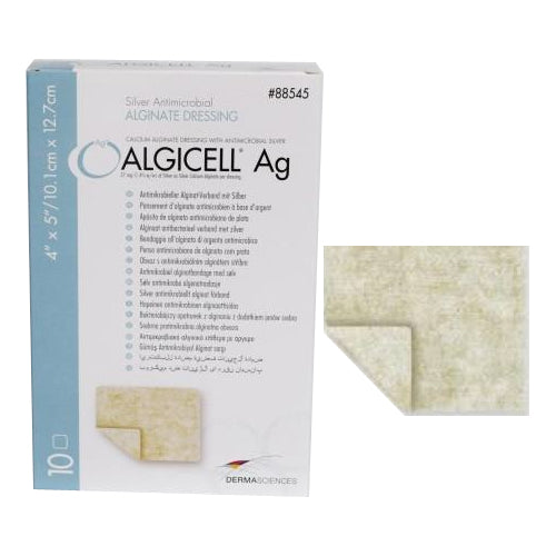 Algicell Ag Antimicrobial Silver Dressing 4" x 5"