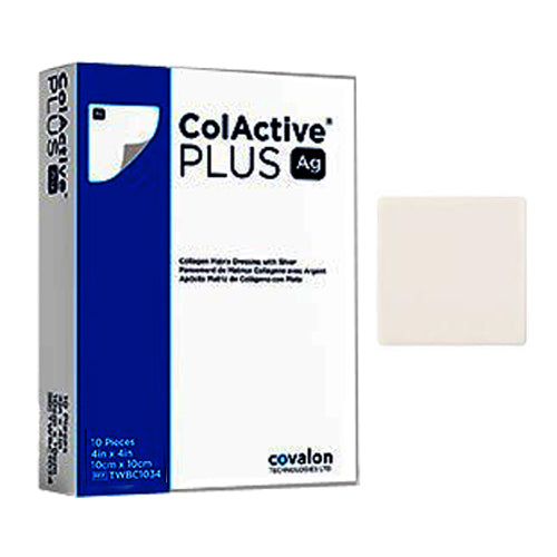 ColActive Plus Ag Collagen Dressing 4" x 4"