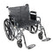 Silver Sport 2 Wheelchair with Detachable Desk Arms and Swing Away Footrest