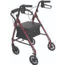 Junior Aluminum Rollator, 6" Wheels, Burgundy