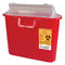 SHARPS-tainer Stackable Sharps Container, 5.4 Quart, Red