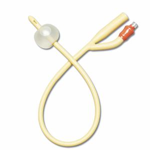 2-Way Silicone-Elastomer Coated Foley Catheter, 16 Fr, 10 mL