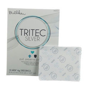 Tritec Silver Antimicrobial Wound Dressing 4" x 5"