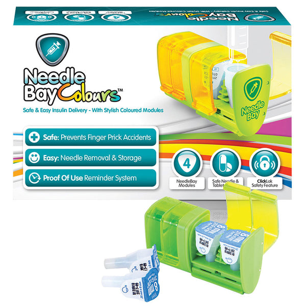 NeedleBay Colour 4 Safe Needle and Tablet Storage Medication Management System