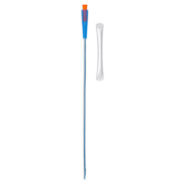 MTG Intermittent Catheter, Soft Vinyl, Coude, Hydrophilic with Water, 16 Fr, 16"