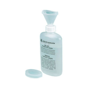 Pocket Size Eyewash Bottle with Lid, 4 oz