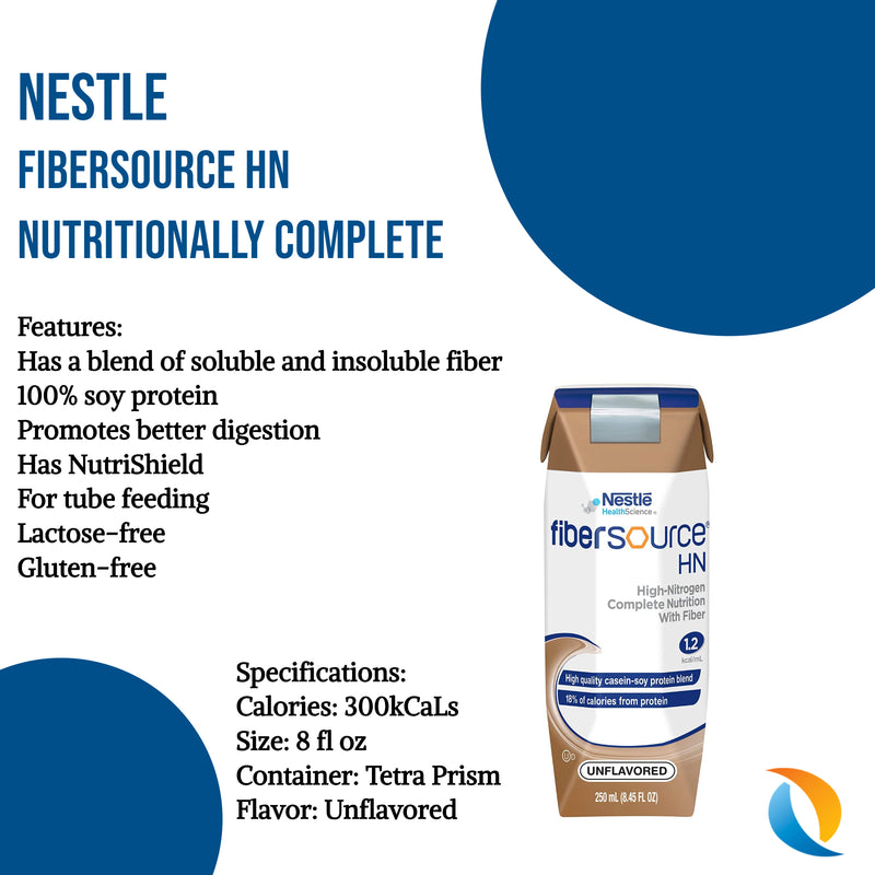 Fibersource HN Nutritionally Complete Unflavored 8 oz.