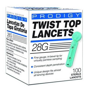 Prodigy Twist Top Lancet 28G (100 count)