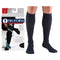 Truform Men's Dress Knee High Support Sock, 30-40 mmHg, Closed Toe, Navy, Large