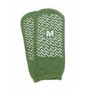 Single Tread Patient Safety Footwear with Terrycloth Exterior, 2X-Large, Green