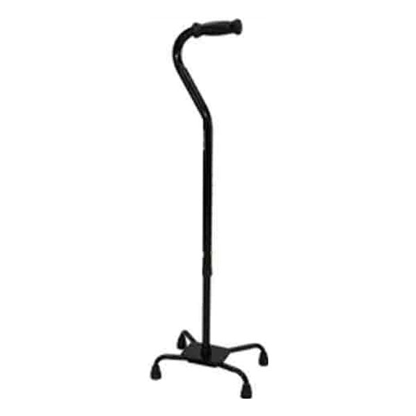 Heavy Duty Quad Cane, Large Base, Black