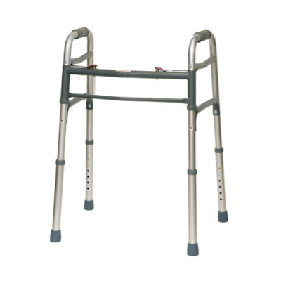 ProBasics Aluminum Adult Walker, 2 Button, without wheels