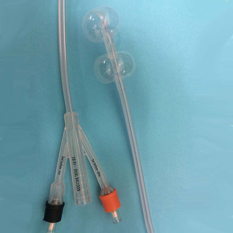 Duette 100% Silicone Dual-Balloon 2-Way Foley Catheter 16 Fr