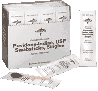 Povidone Iodine 10% USP Swabstick