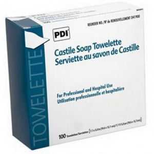 Castile Soap Towelettes, 100/Box