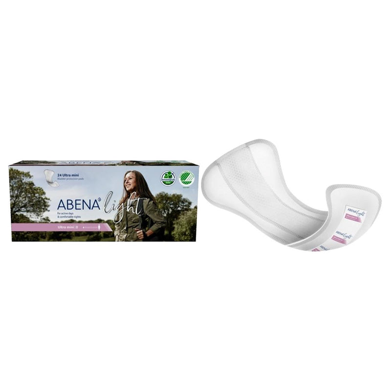 Abena Light Protective Pads, Ultra Mini 0, 3.25" x 8"