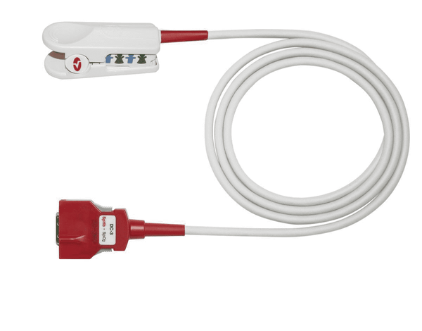 RED DCI-dc12, Adult Reusable Direct Connect Sensor, 12 ft., (No Cable Req'd, for Rad-57 & Radical-7), 1/Box