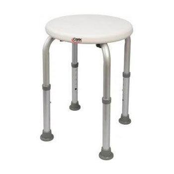 Carex Compact Shower Stool 13.5" W x 13" D x 13" H, 250 lb Weight Capacity