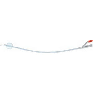 Tiemann 2-Way 100% Silicone Foley Catheter 14 Fr 5 cc