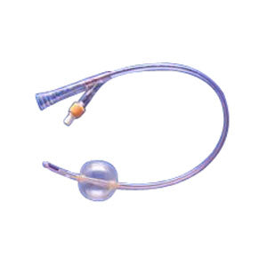 Soft Simplastic Coude 2-Way Foley Catheter 16 Fr 30 cc