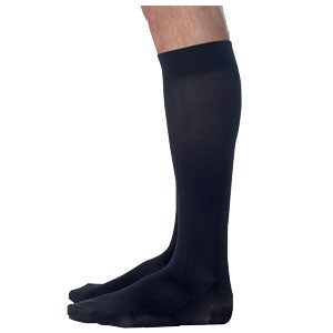 Midtown Microfiber Calf, 30-40 mmHg, Large, Long, Closed, Black