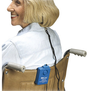 Wheel Chair Economy Alarm with Spring-Loaded Clip, Blue