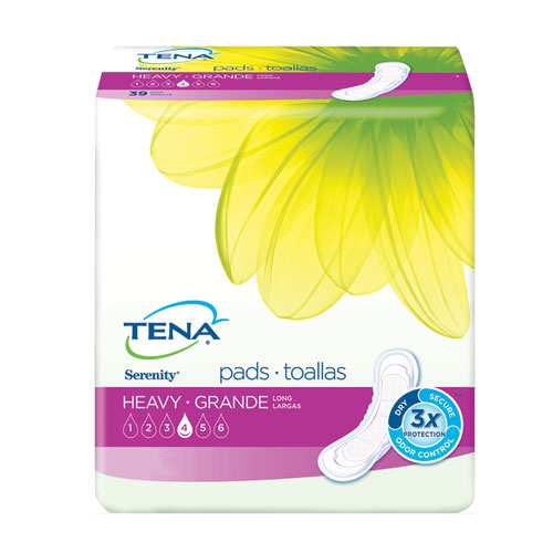 TENA Intimates Maximum Long Pad, 39 Count, 15"