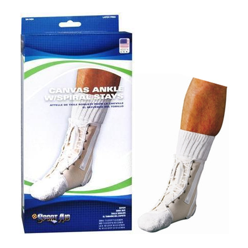 Sport Aid Ankle with Spiral Stays, Canvas, Medium