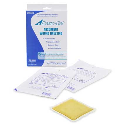 Elasto-Gel Wound Dressing without Tape 6" x 8"