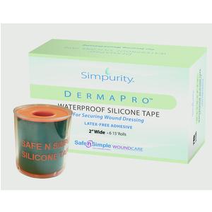 Simpurity DermaPro Waterproof Silicone Tape, 2" x 5yd
