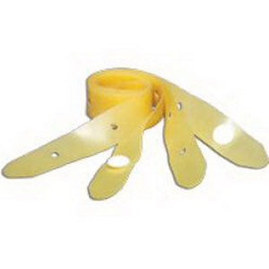 Latex Leg Strap Set with Buttons, Tan