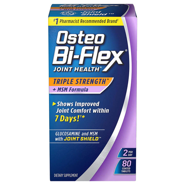 Osteo Bi-Flex Triple Strength with MSM Coated Tablets, 80 Ct