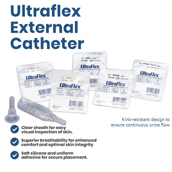 UltraFlex Self-Adhering Male External Catheter, Intermediate 32 mm