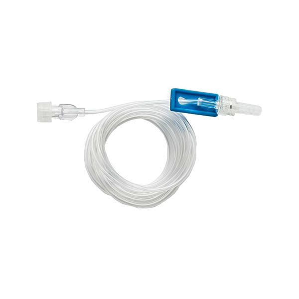 IV Microbore Extension Set, 60"L Male/Female Luer Lock With Slide Clamp 2.0 mL