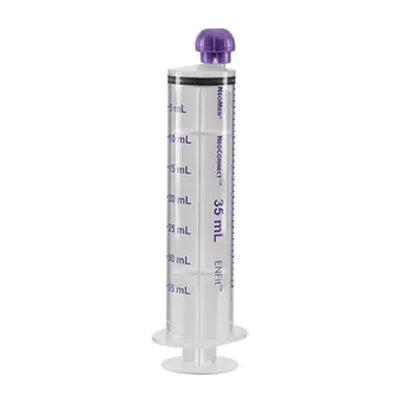 NeoConnect Oral/Enteral Syringe with ENFit Connector, Purple, 35 mL