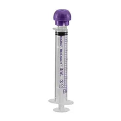 NeoConnect Oral/Enteral Syringe with ENFit Connector, Purple, 3 mL