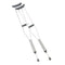 Adult Crutches, Push Button, Adjustable, 62" - 70"