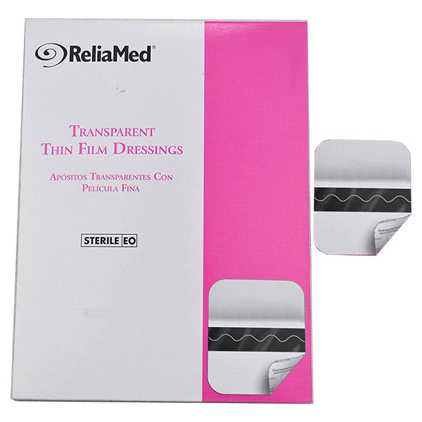 Cardinal Health Essentials Sterile Latex-Free Transparent Thin Film Adhesive Dressing 4" x 10"