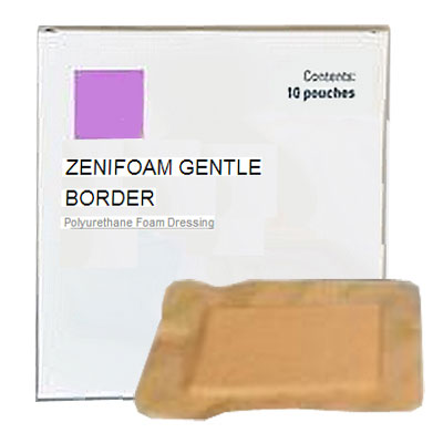 ZeniMedical ZeniFoam Gentle Border Foam Dressing 2" x 2"