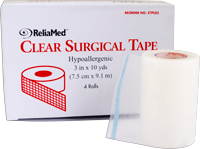 Cardinal Health Essentials Clear Surgical Tape 2" x 10 yds.