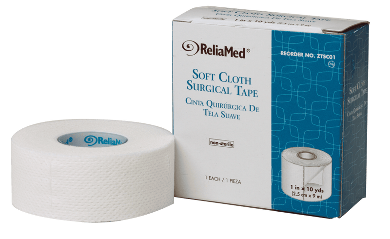 ReliaMed Soft Cloth Surgical Tape 1" x 10 yds.