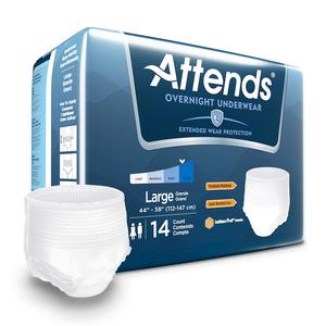 Attends Overnight Protective Underwear with Leakage Barriers