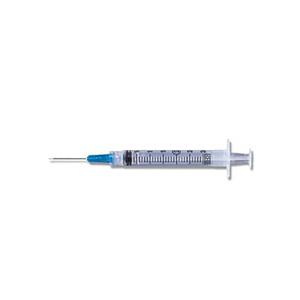 Luer-Lok Syringe with Detachable PrecisionGlide Needle 21G x 1", 3 mL (100 count)