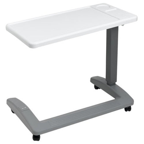 Overbed Table, "C" Style Base, Adjusts For Left/Rt