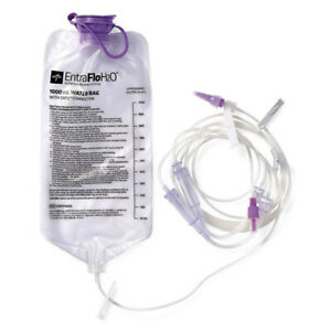 EntraFlo H20 Nutritional Delivery System 1000 mL Water Bag with Enfit Connector