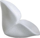 Mepilex Heel 5" x 8" (13 x 20cm) Self-Adherent, Soft Silicone Absorbent Foam Dressing