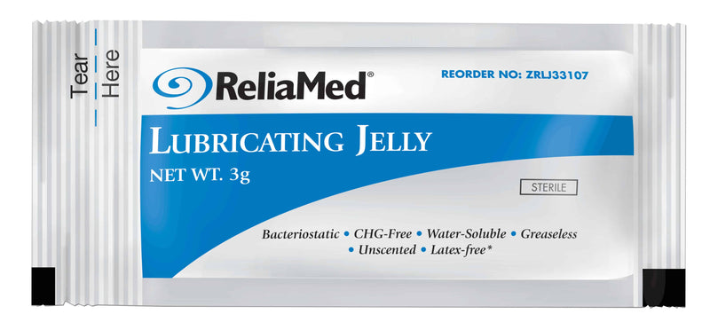 ReliaMed Lubricating Jelly 3 g Foil Packet